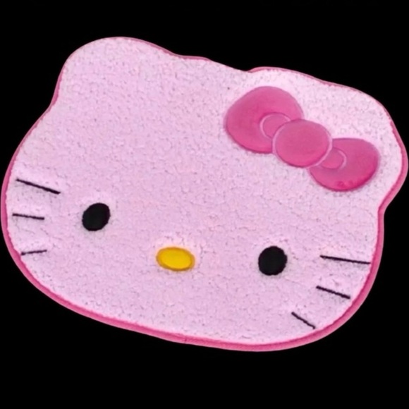 Hello Kitty Large Plush Bath Mat/Area Rug 33"wide x 27"tall - Picture 5 of 6